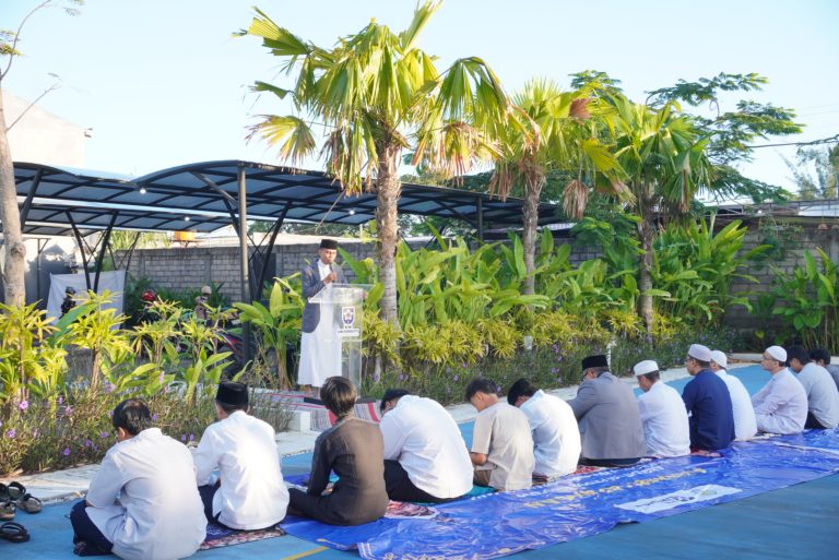 Pelaksanaan Perdana Salat Idul Adha dan Kurban di Universitas Bali Internasional Muhammadiyah, Tebarkan Semangat Toleransi
