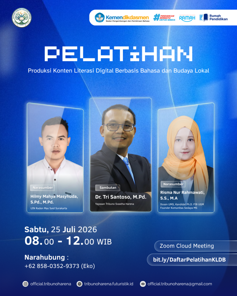 Dorong Penguatan Budaya di Era Digital, Yayasan Tribuno Svastha Harena Gelar Pelatihan Produksi Konten Literasi Digital