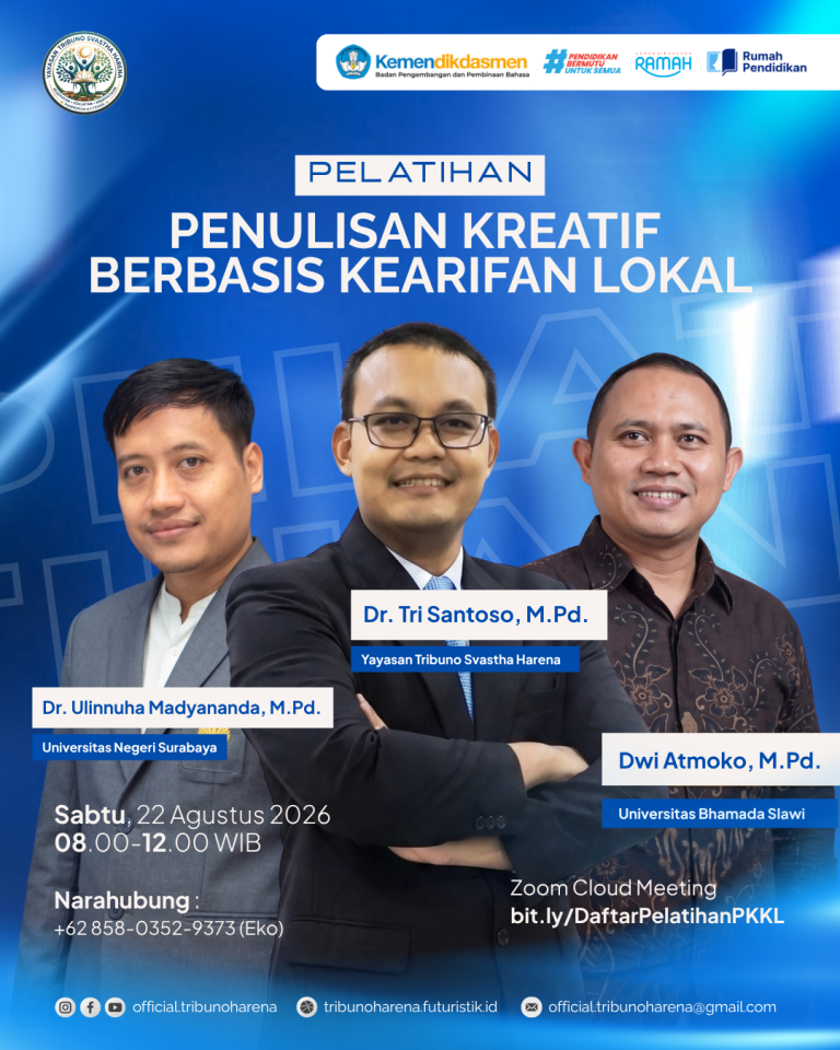 Didukung Kemendikdasmen, Yayasan Tribuno Svastha Harena Gelar Pelatihan Penulisan Kreatif Berbasis Kearifan Lokal