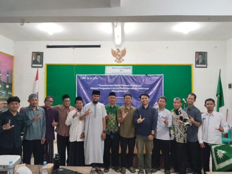 Wujudkan Ekosistem Informasi Berkemajuan, Tim P2M UMS Dampingi PCM Simo Perkuat Kapasitas Media Digital